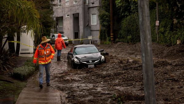 Rainstorms raise risk of mudslides in fire zones