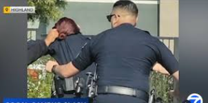Officers try stopping fight at a high school in highland